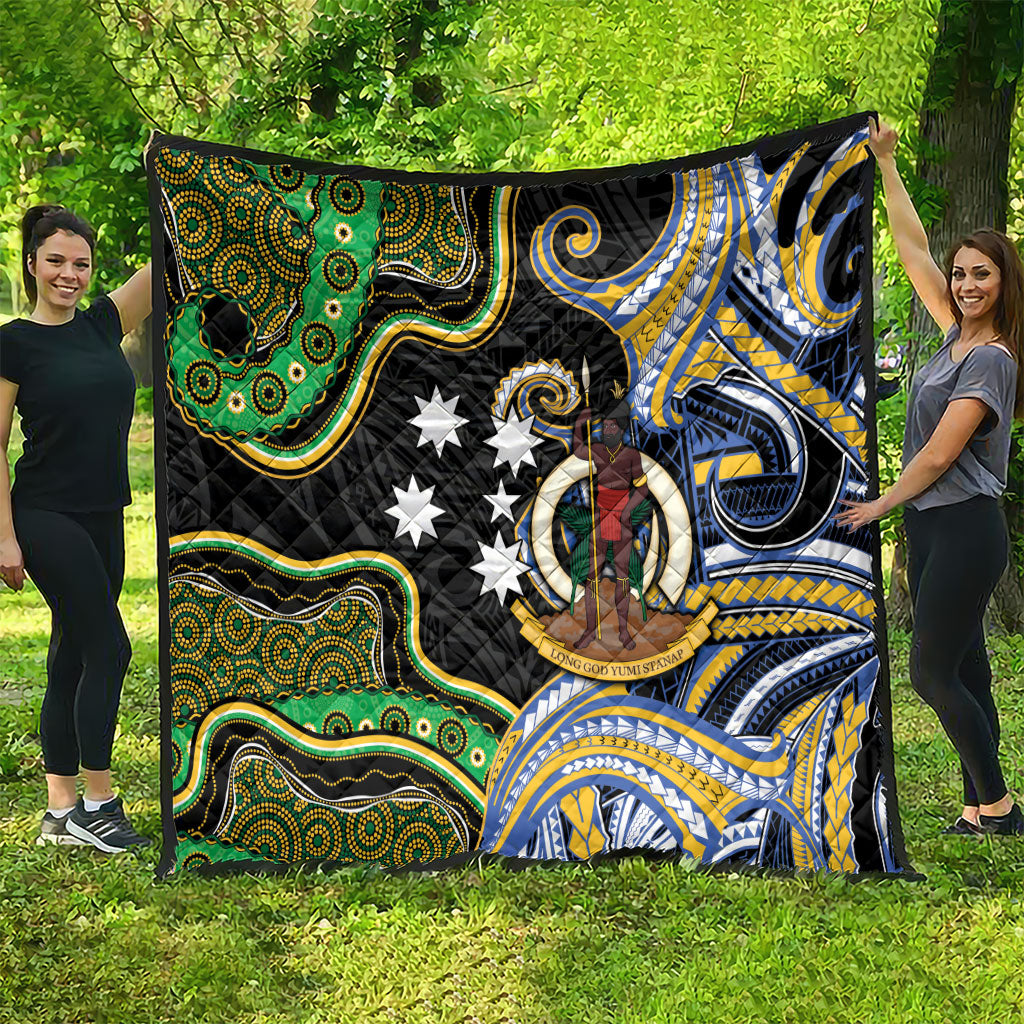 South Sea Islanders And Vanuatu Quilt Boar Tusk Warrior Southern Tribal Pattern DT05 - Polynesian Pride
