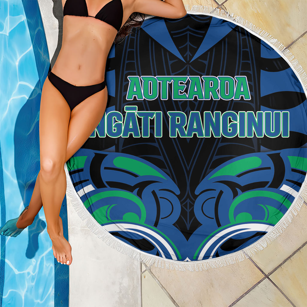 Aotearoa Ngati Ranginui Beach Blanket New Zealand Traditional Maori Pattern DT05 - Polynesian Pride