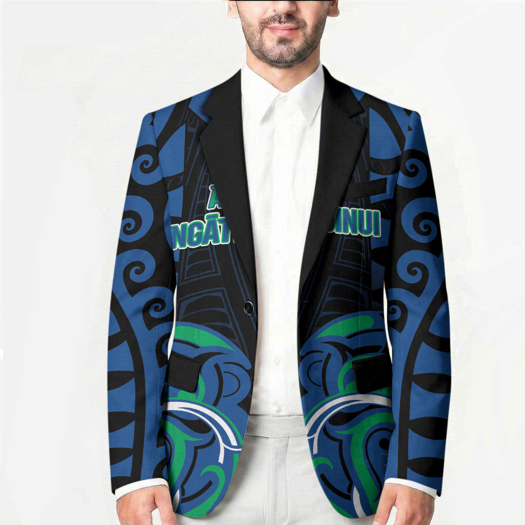 Custom Aotearoa Ngati Ranginui Blazer New Zealand Traditional Maori Pattern DT05 - Polynesian Pride