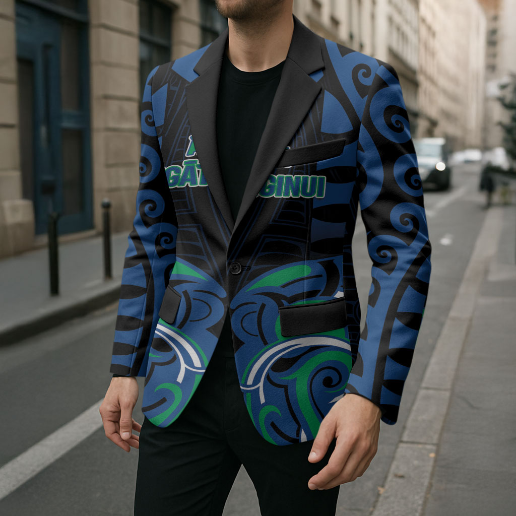 Custom Aotearoa Ngati Ranginui Blazer New Zealand Traditional Maori Pattern DT05 - Polynesian Pride