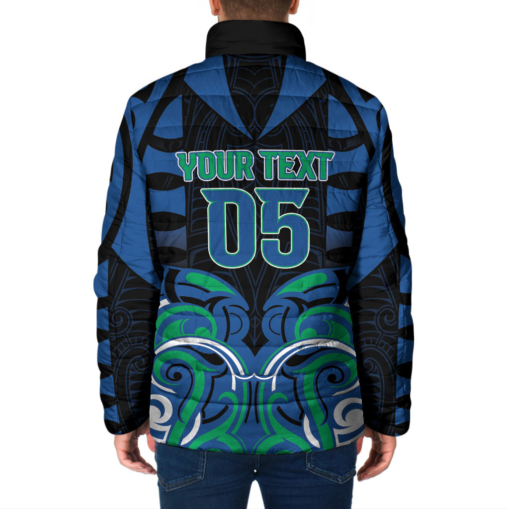 Custom Aotearoa Ngati Ranginui Padded Jacket New Zealand Traditional Maori Pattern DT05 - Polynesian Pride