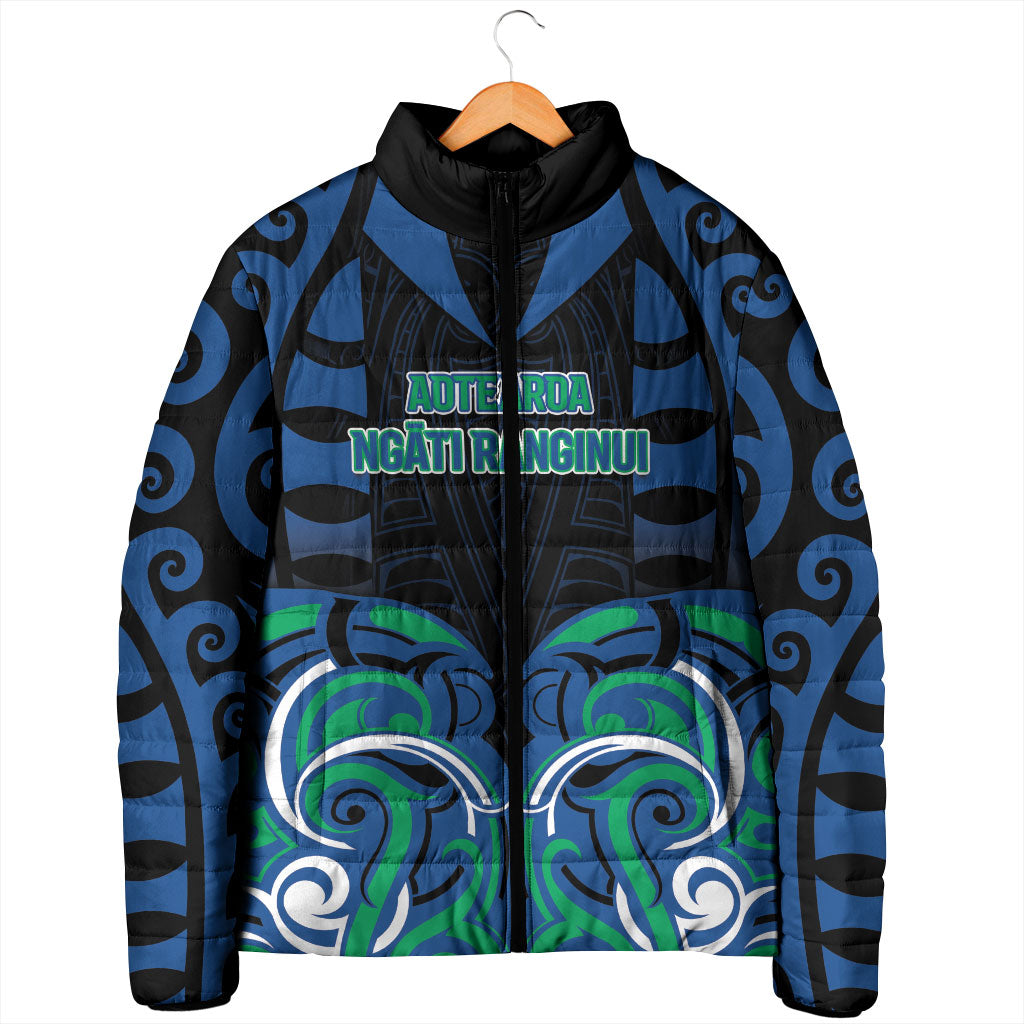 Custom Aotearoa Ngati Ranginui Padded Jacket New Zealand Traditional Maori Pattern DT05 - Polynesian Pride