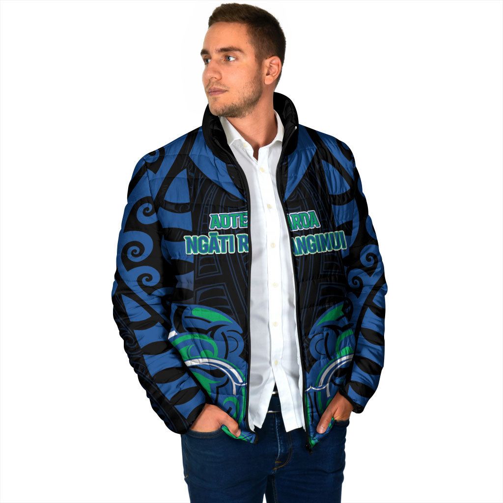 Custom Aotearoa Ngati Ranginui Padded Jacket New Zealand Traditional Maori Pattern DT05 - Polynesian Pride