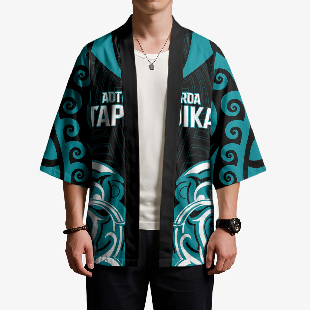 Custom Aotearoa Tapuika Kimono New Zealand Traditional Maori Pattern DT05 - Polynesian Pride