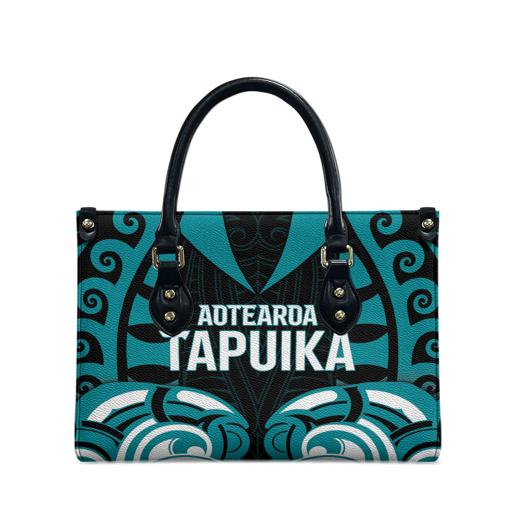 Aotearoa Tapuika Leather Bag New Zealand Traditional Maori Pattern DT05 - Polynesian Pride