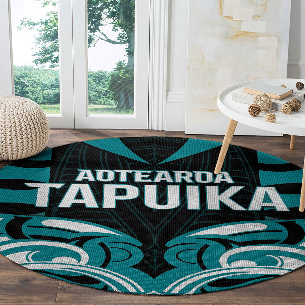 Aotearoa Tapuika Round Carpet New Zealand Traditional Maori Pattern DT05 - Polynesian Pride