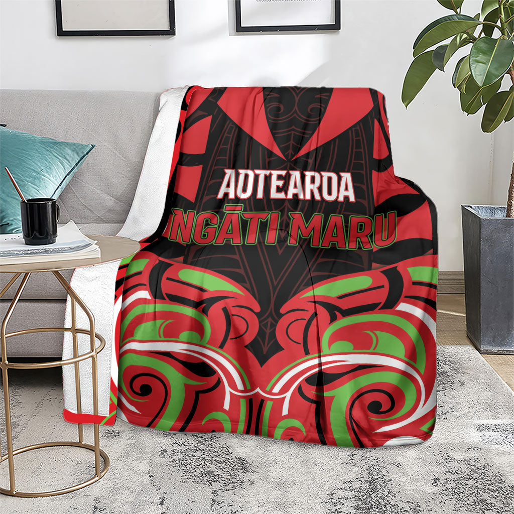 Aotearoa Ngati Maru Blanket New Zealand Traditional Maori Pattern DT05 - Polynesian Pride