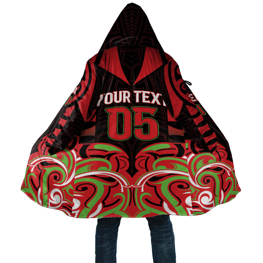 Custom Aotearoa Ngati Maru Cloak New Zealand Traditional Maori Pattern DT05 Unisex Red - Polynesian Pride