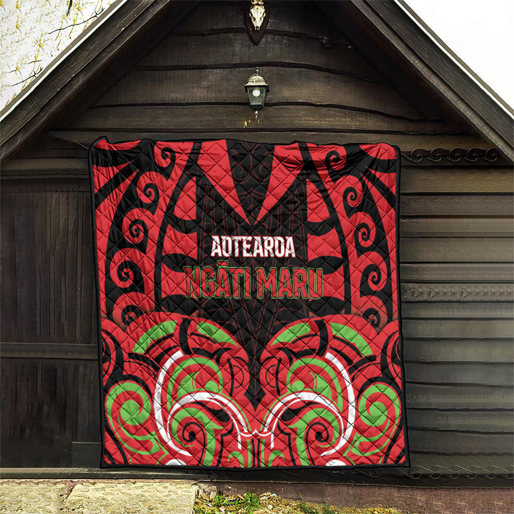 Aotearoa Ngati Maru Quilt New Zealand Traditional Maori Pattern DT05 - Polynesian Pride