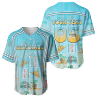Custom Hawaii Surfing Baseball Jersey He'e Nalu DT05 - Polynesian Pride