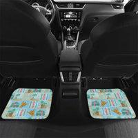 Custom Hawaii Surfing Car Mats He'e Nalu DT05 Set 2pcs - Back Blue - Polynesian Pride