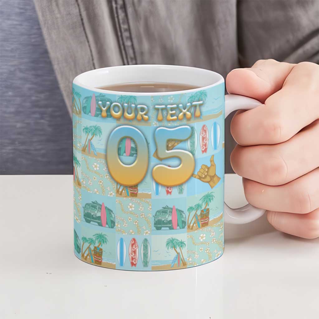 Custom Hawaii Surfing Ceramic Mug He'e Nalu DT05 - Polynesian Pride