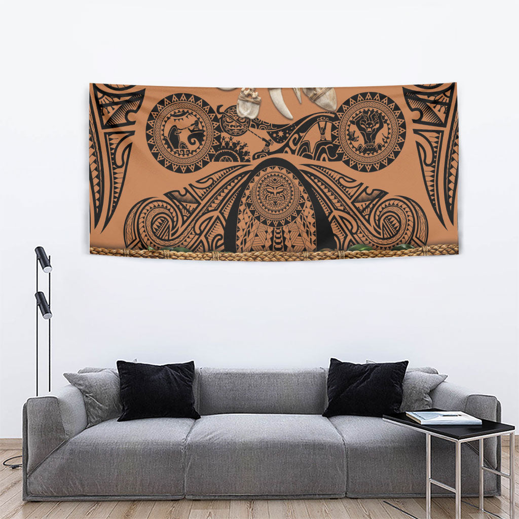 Polynesia Maui Tattoo Inspired Tapestry Tropical Leaf Skirt Costume DT05 - Polynesian Pride