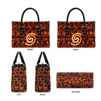 Polynesia Lava Monster Cosplay Leather Bag Fiery Glowing Volcano Crack Pattern DT05 - Polynesian Pride