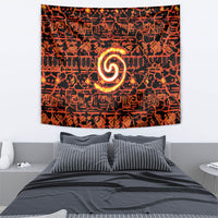 Polynesia Lava Monster Cosplay Tapestry Fiery Glowing Volcano Crack Pattern DT05 - Polynesian Pride