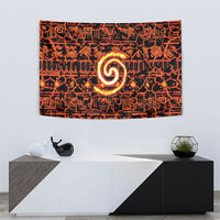 Polynesia Lava Monster Cosplay Tapestry Fiery Glowing Volcano Crack Pattern DT05 - Polynesian Pride