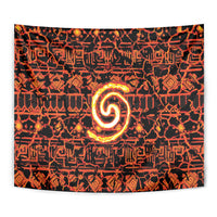 Polynesia Lava Monster Cosplay Tapestry Fiery Glowing Volcano Crack Pattern DT05 - Polynesian Pride