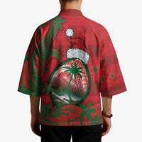 Guam Christmas Kimono Chamorro Seal Hat Santa Tribal Waves DT05 - Polynesian Pride