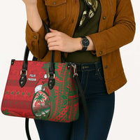 Guam Christmas Leather Bag Chamorro Seal Hat Santa Tribal Waves DT05 - Polynesian Pride