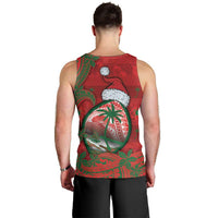 Guam Christmas Men Tank Top Chamorro Seal Hat Santa Tribal Waves DT05 - Polynesian Pride