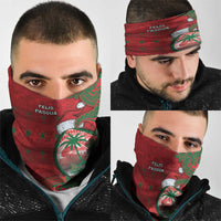 Guam Christmas Neck Gaiter Chamorro Seal Hat Santa Tribal Waves DT05 - Polynesian Pride