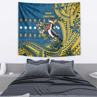 Nauru Christmas Tapestry Frigatebird Bird Santa Tribal Waves DT05 - Polynesian Pride
