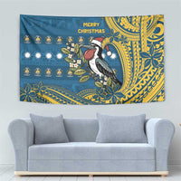 Nauru Christmas Tapestry Frigatebird Bird Santa Tribal Waves DT05 - Polynesian Pride