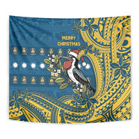 Nauru Christmas Tapestry Frigatebird Bird Santa Tribal Waves DT05 - Polynesian Pride