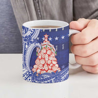 Northern Mariana Islands Christmas Ceramic Mug Seashell Xmas Tree Tribal Waves DT05 - Polynesian Pride