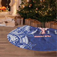Northern Mariana Islands Christmas Tree Skirt Seashell Xmas Tree Tribal Waves DT05 - Polynesian Pride