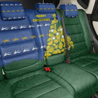 Solomon Islands Christmas Back Car Seat Cover Seashell Xmas Tree Tribal Waves DT05 - Polynesian Pride