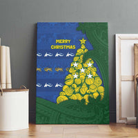 Solomon Islands Christmas Canvas Wall Art Seashell Xmas Tree Tribal Waves DT05 - Polynesian Pride