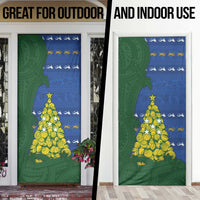 Solomon Islands Christmas Door Cover Seashell Xmas Tree Tribal Waves DT05 - Polynesian Pride