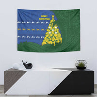 Solomon Islands Christmas Tapestry Seashell Xmas Tree Tribal Waves DT05 - Polynesian Pride