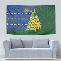 Solomon Islands Christmas Tapestry Seashell Xmas Tree Tribal Waves DT05 - Polynesian Pride