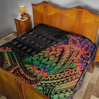 New Caledonia Christmas Quilt Seashell Xmas Tree Tribal Waves DT05 - Polynesian Pride