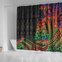 New Caledonia Christmas Shower Curtain Seashell Xmas Tree Tribal Waves DT05 - Polynesian Pride