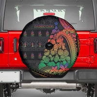 New Caledonia Christmas Spare Tire Cover Seashell Xmas Tree Tribal Waves DT05 - Polynesian Pride