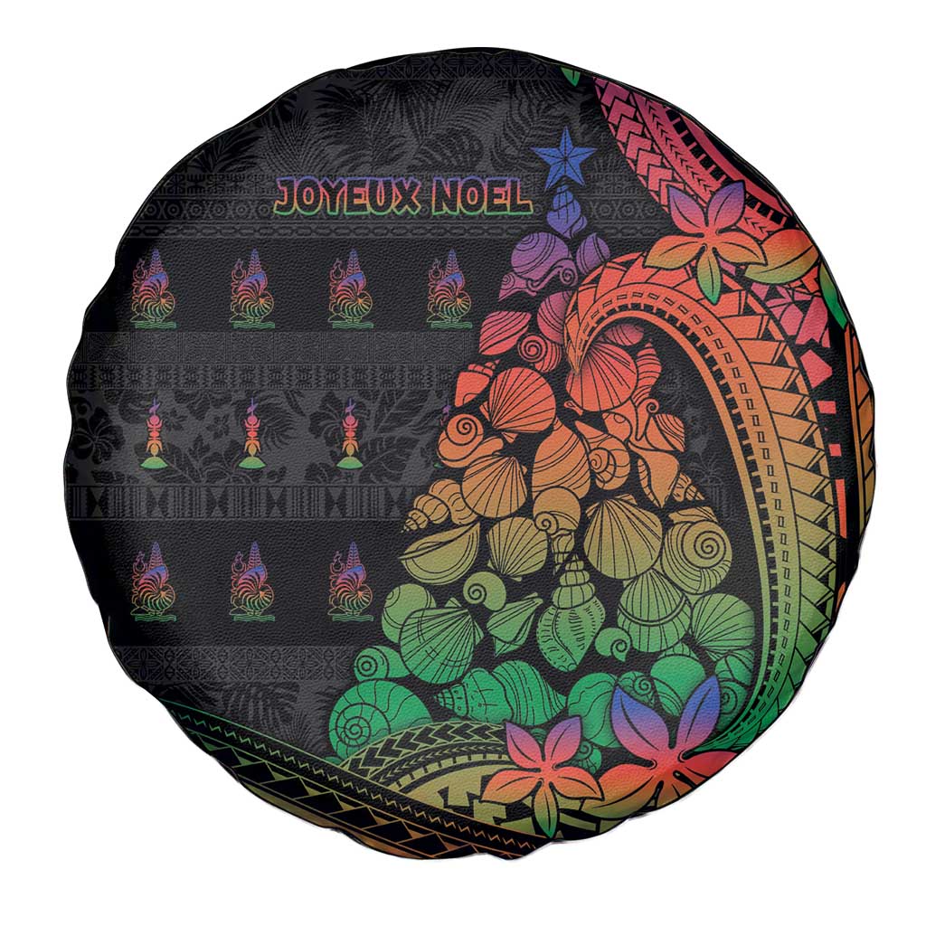 New Caledonia Christmas Spare Tire Cover Seashell Xmas Tree Tribal Waves DT05 - Polynesian Pride