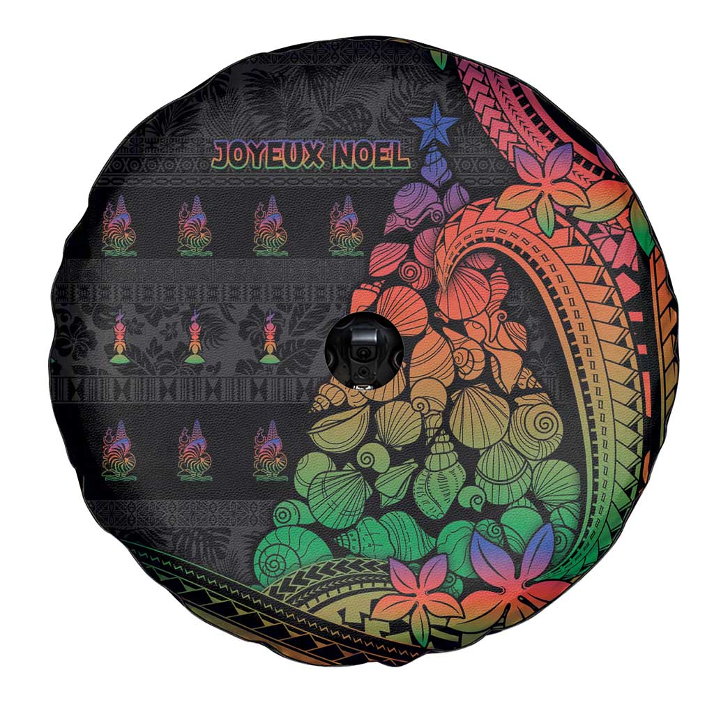 New Caledonia Christmas Spare Tire Cover Seashell Xmas Tree Tribal Waves DT05 - Polynesian Pride