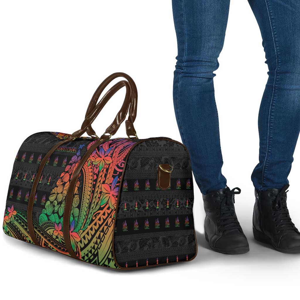 New Caledonia Christmas Travel Bag Seashell Xmas Tree Tribal Waves DT05 - Polynesian Pride