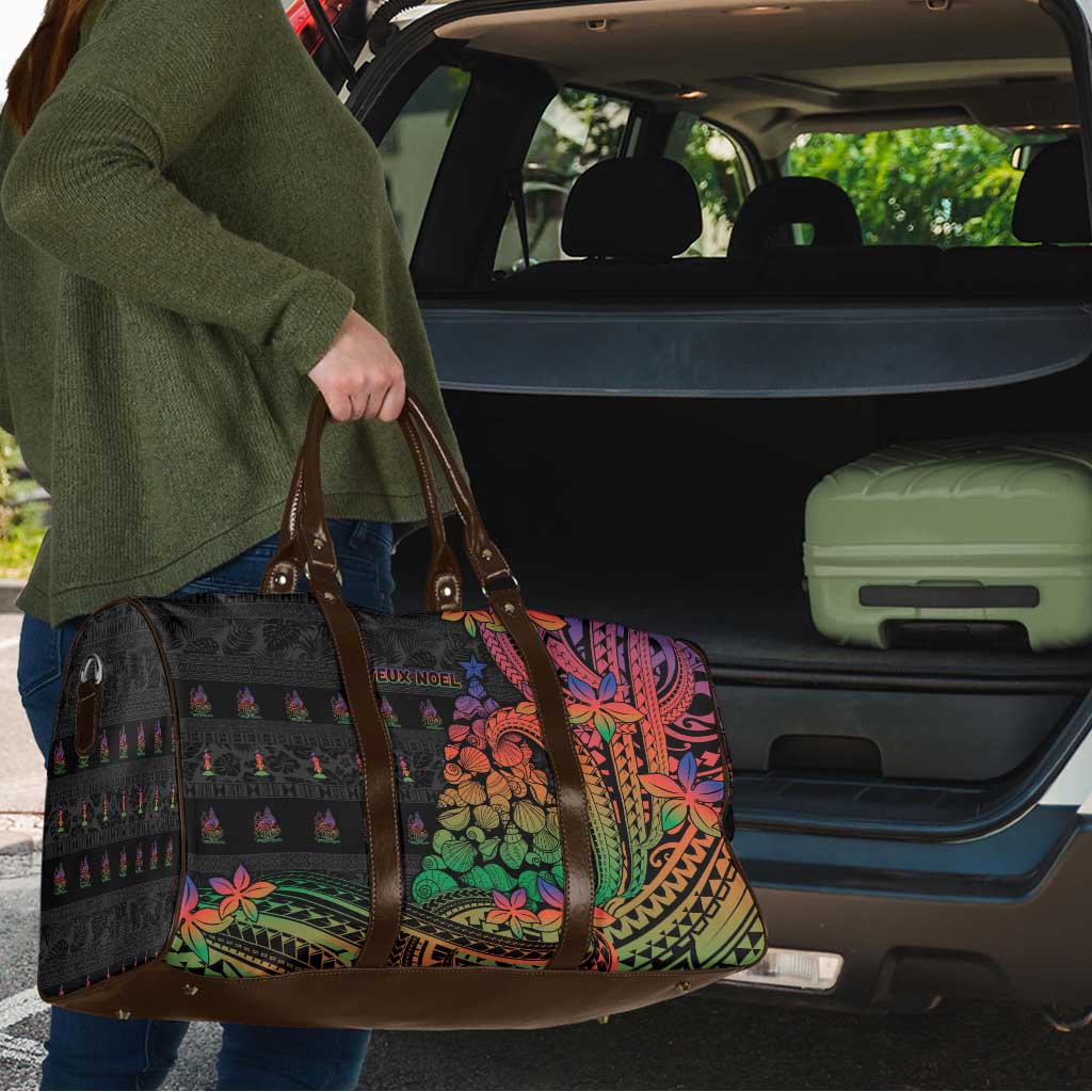 New Caledonia Christmas Travel Bag Seashell Xmas Tree Tribal Waves DT05 - Polynesian Pride