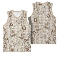 Hawaii Palaka Cowboy Basketball Jersey Shell Maile Lei With Western Patterns DT05 - Polynesian Pride