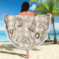 Hawaii Palaka Cowboy Beach Blanket Shell Maile Lei With Western Patterns DT05 - Polynesian Pride