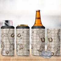 Hawaii Palaka Cowboy 4 in 1 Can Cooler Tumbler Shell Maile Lei With Western Patterns DT05 - Polynesian Pride