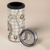 Hawaii Palaka Cowboy 4 in 1 Can Cooler Tumbler Shell Maile Lei With Western Patterns DT05 - Polynesian Pride