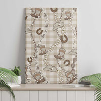 Hawaii Palaka Cowboy Canvas Wall Art Shell Maile Lei With Western Patterns DT05 - Polynesian Pride