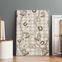Hawaii Palaka Cowboy Canvas Wall Art Shell Maile Lei With Western Patterns DT05 - Polynesian Pride