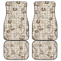 Hawaii Palaka Cowboy Car Mats Shell Maile Lei With Western Patterns DT05 - Polynesian Pride