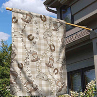 Hawaii Palaka Cowboy Garden Flag Shell Maile Lei With Western Patterns DT05 - Polynesian Pride